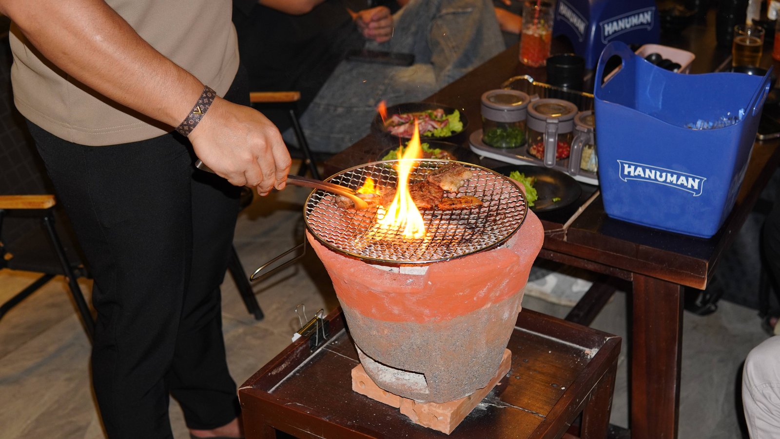 Angkea Chef at the grill